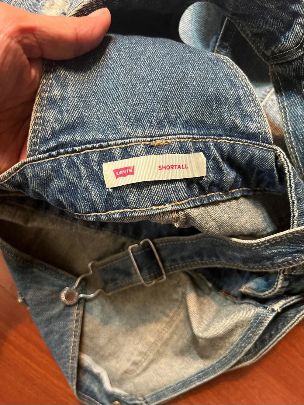 Levi's Blue Denim girls size 10 denim Shortall Overalls